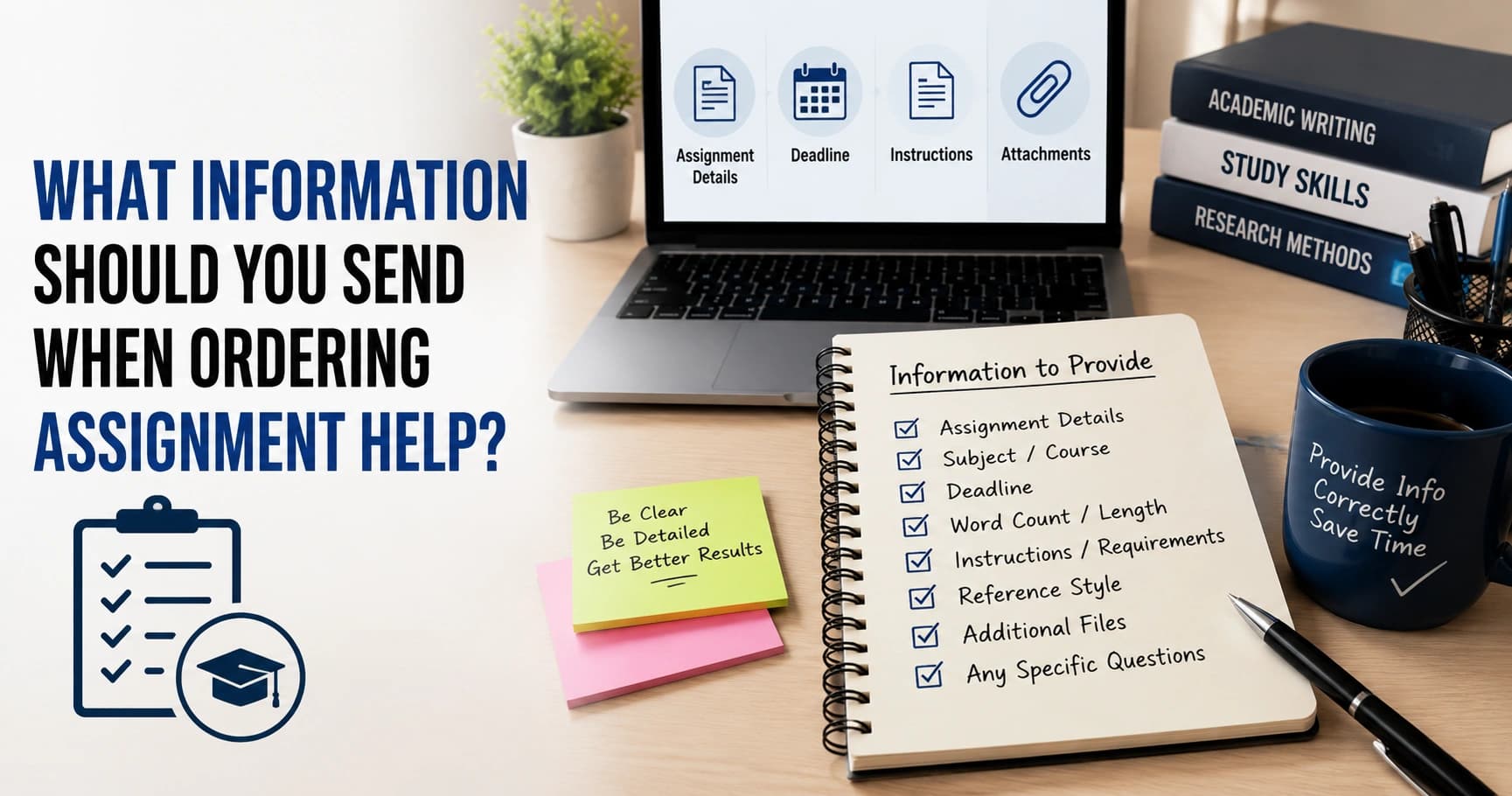 What Information Should You Send When Ordering Assignment Help?