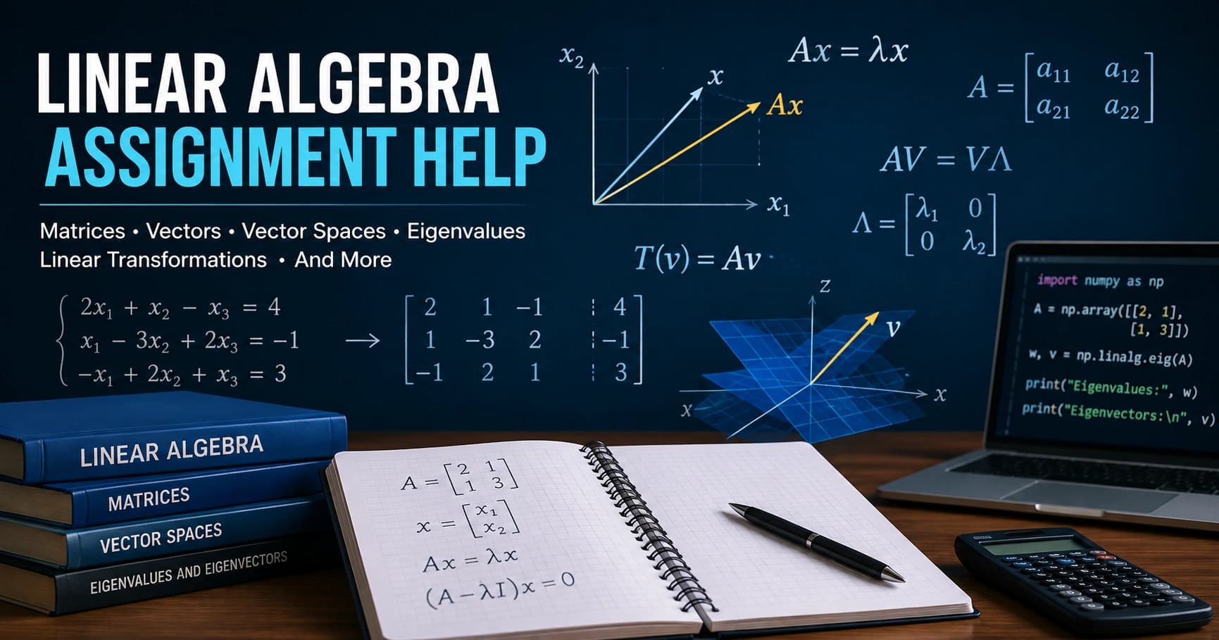 Linear Algebra Assignment Help for University Students